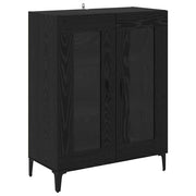 Credenza | Madia | Buffet da pranzo | Armadio da pranzo Rovere Nero 69,5 x 34 x 90 cm