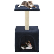 Albero per Gatti con Tiragraffi in Sisal 55 cm Blu Scuro 170541