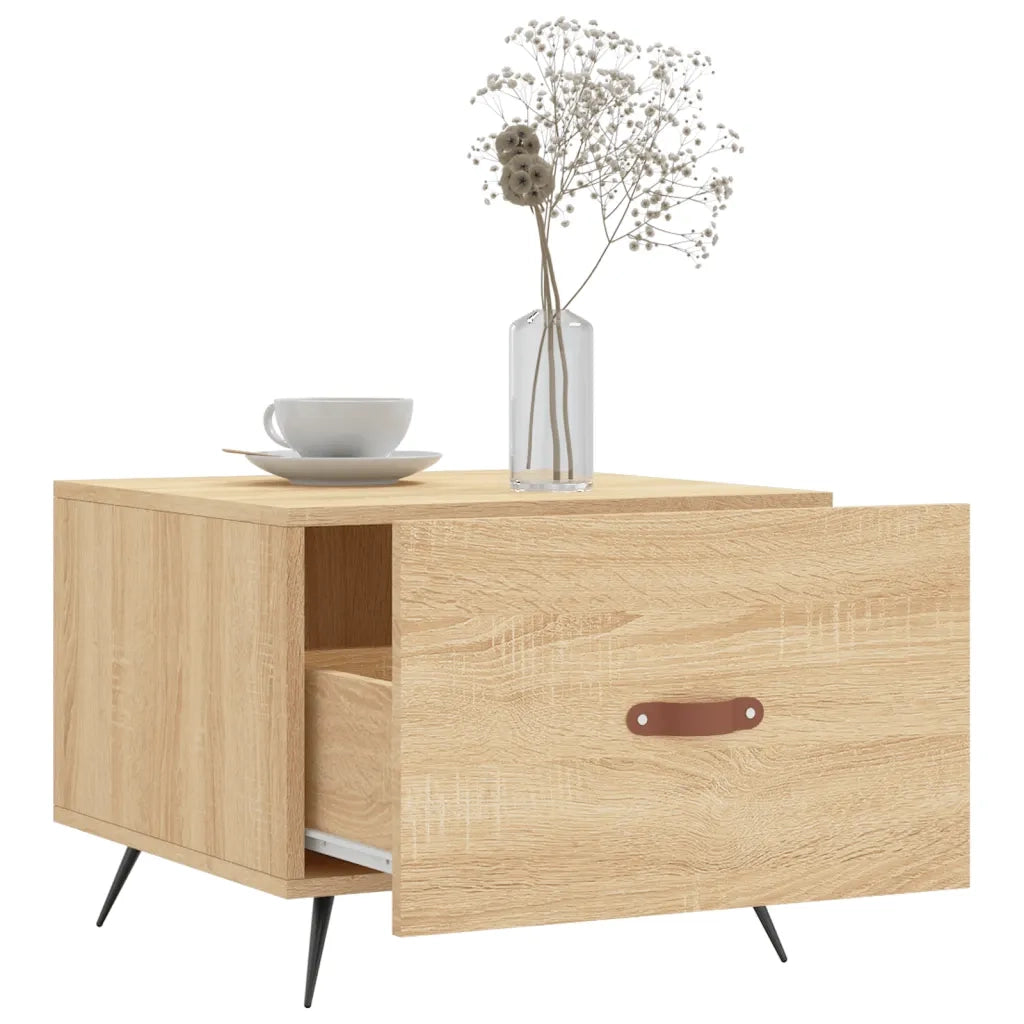 Tavolino da Salotto Rovere Sonoma 50x50x40 cm Legno Multistrato 829338