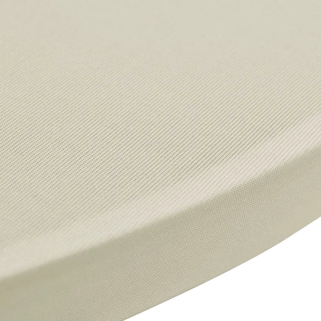 Coperture Verticali per Tavolo 4 pz ?70 cm Crema Elastico CFW1883392