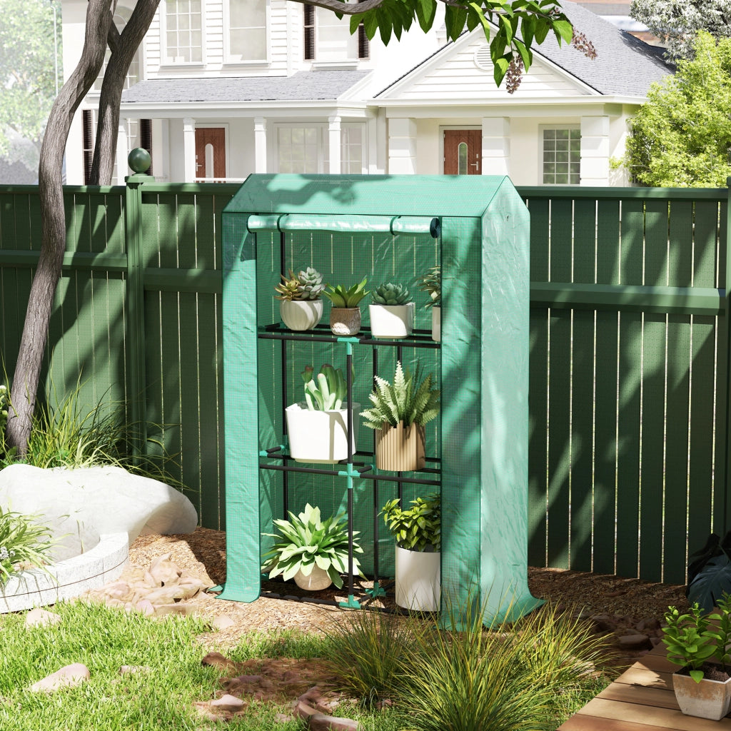 Serra da Giardino 3 Livelli ¨C zephmum ¨C Verde 100x40x150 cm