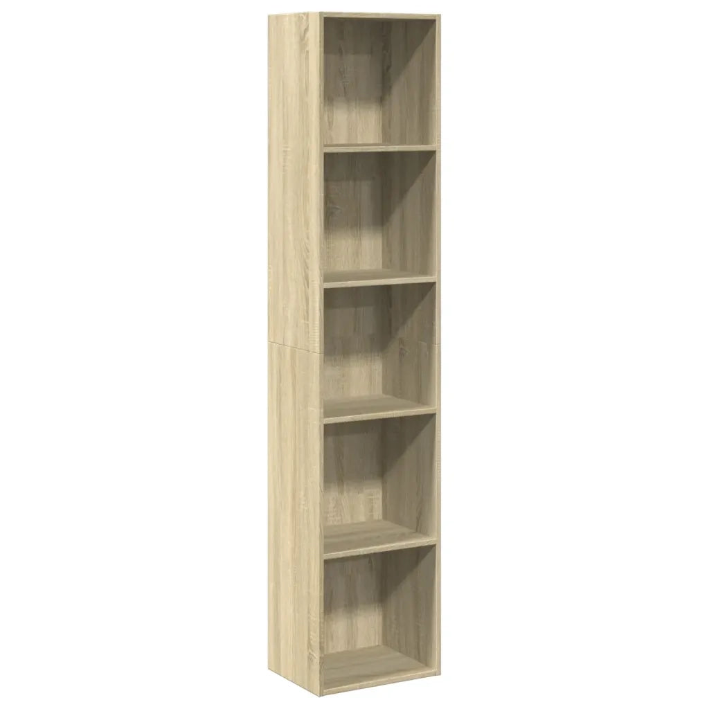 Libreria Rovere Sonoma 40x30x189 cm in Legno Multistrato 857887