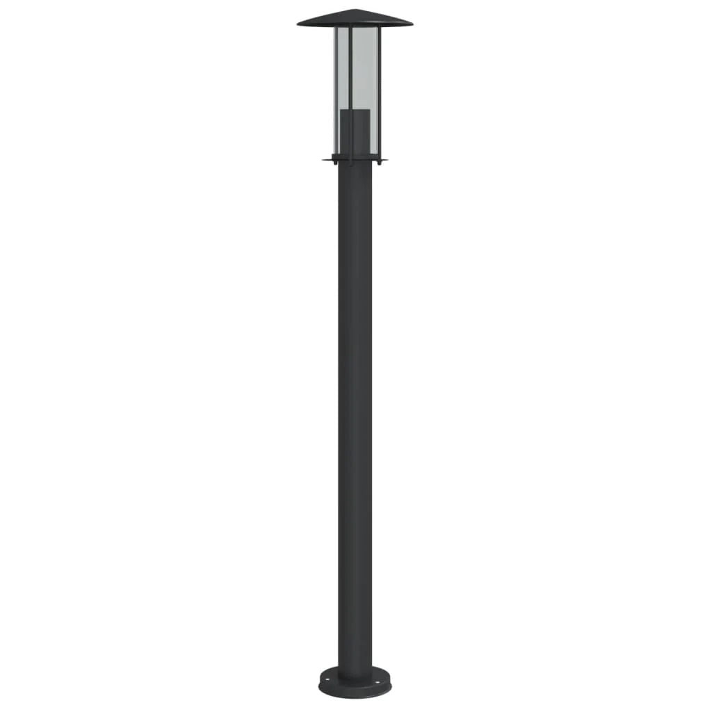 Lampada da terra per esterni 100 cm acciaio inox nero 02_0042503