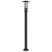 Lampada da terra per esterni 100 cm acciaio inox nero 02_0042503
