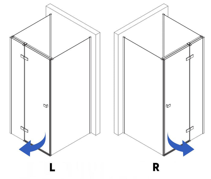 Cabina Doccia Rea Atlas 120x90 Brush Gold destra