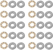 Set di Pomi a Rulli con Boccole 10 Pezzi - F7-13M/F7-17M - Sostegno - Acciaio per Laghi - Per Strumenti Meccanici - Dimensioni Vari - Scatole a Rulli