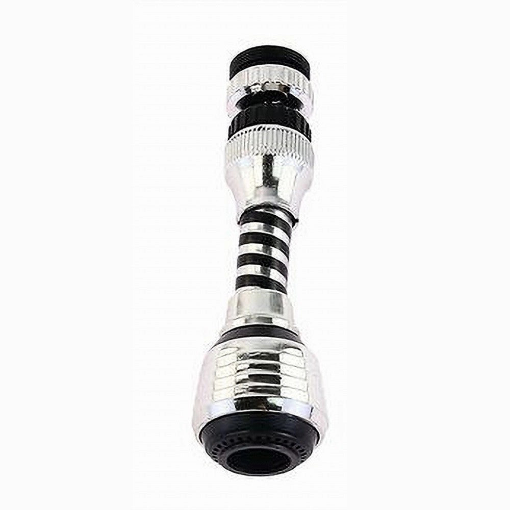 Trade Shop - Aeratore Rompigetto Lavello Rubinetto Cucina Cromato Nero Filtro Snodato 87167 -