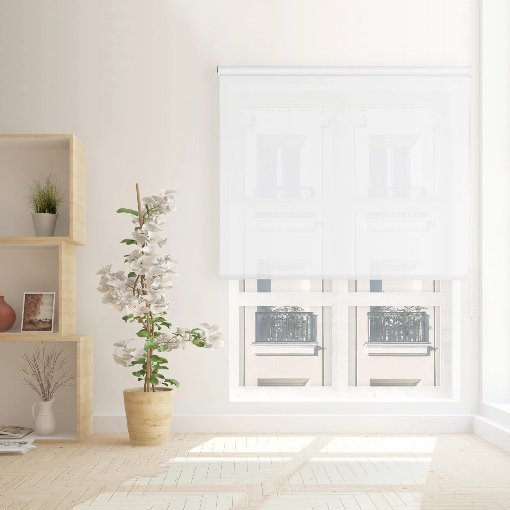 VIEWTEX Tenda a rullo Screen  10% Grado di apertura bianco 150 x 190 cm - Made in Europe - 5 anni di garanzia