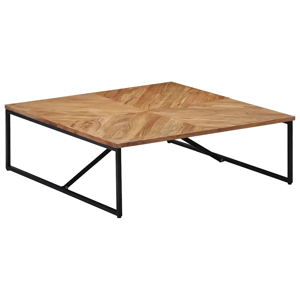 Tavolino da Salotto 110x110x36 cm Legno Massello di Acacia 247699