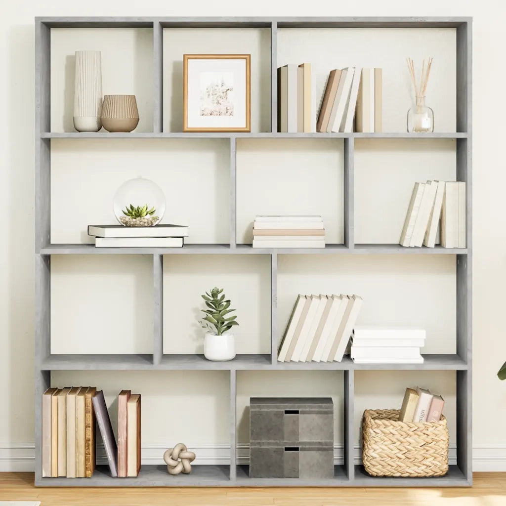 Libreria Grigio Cemento 132x29x141,5 cm in Legno Multistrato 3310310