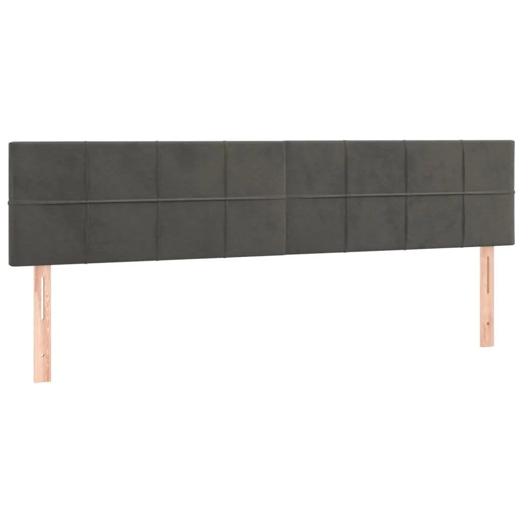 Letto a Molle con Materasso e LED Grigio Scuro 160x200 cm cod mxl 37955
