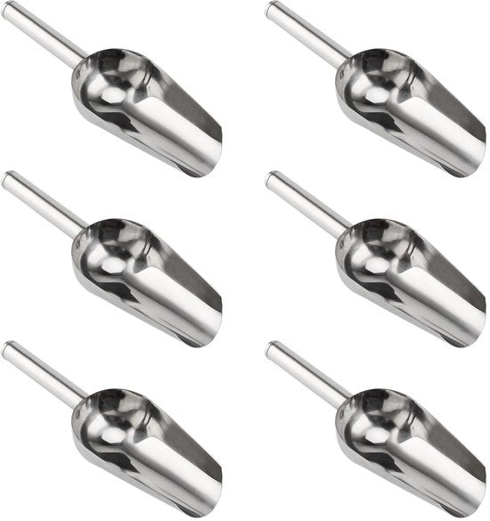 Spada per blocchi di ghiaccio 19 cm - 6 pezzi - Acciaio inossidabile - Spada per blocchi di ghiaccio - Spada per farina - Leggera e compatta - Spada per pesare