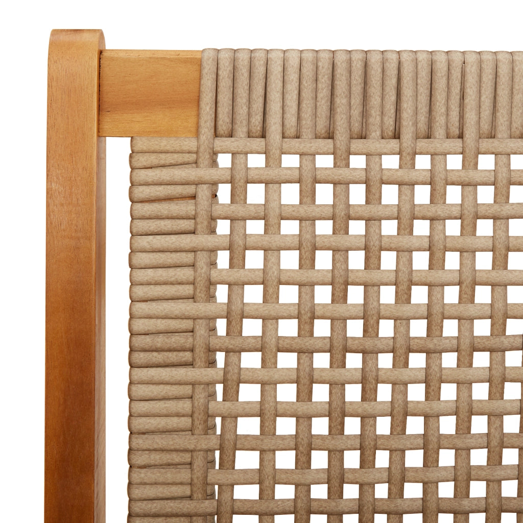 sedie da giardino 2 pcs beige 76x67x73.5 cm legno massello di acacia