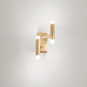 Applique Contemporanea Candles Metallo Oro Spazzolato Acrilico Led 12W 3000K