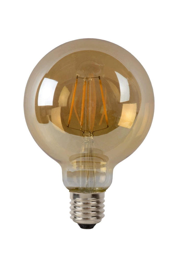 Lampadina LED filamento ambra sfera E27 5W Lucide
