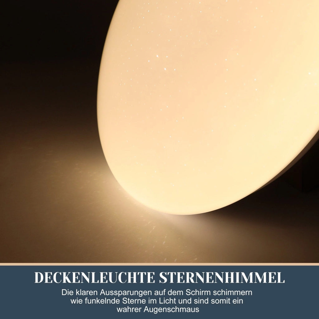 ZMH Lampada da soffitto LED da soffitto con cielo stellato da 12 W per camera da letto - Design moderno ed elegante