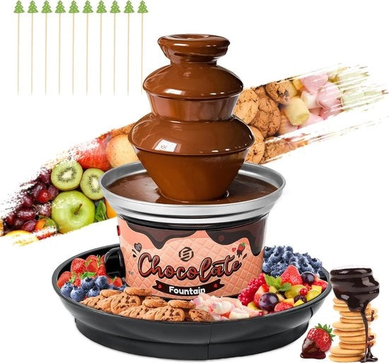 Fonduta di Cioccolato - Qualità Premium - Fonduta a Caldo - Smaltitore di Cioccolato - Riscaldatore di Cioccolato - Smeltatore di Cioccolato
