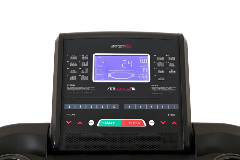 Tapis Roulant TFK 495 SLIM con Motore DC Brushless, Sistema di Chiusura Semplificato