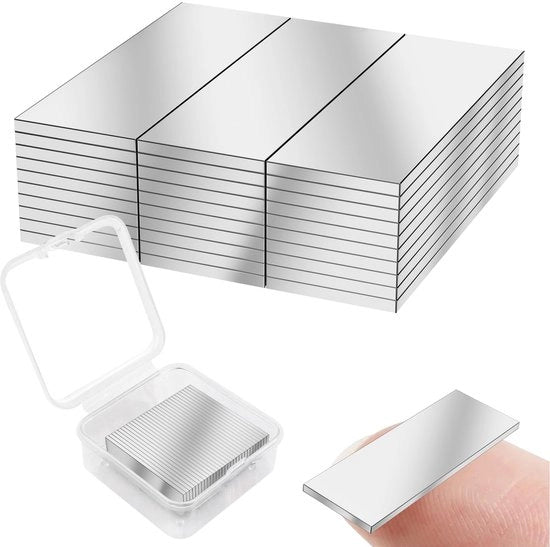 Set di 30 magneti forti, magneti rettangolari forti, strisce adesive magnetiche, magneti a barra, magneti mini, magneti superforti, magneti rettangolari forti, per whiteboard e pannelli magnetici
