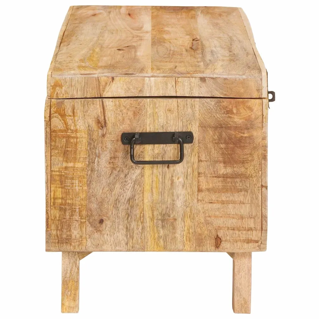 vidaXL Scatola di Stoccaggio 70 x 35 x 40 cm legno massello di mango