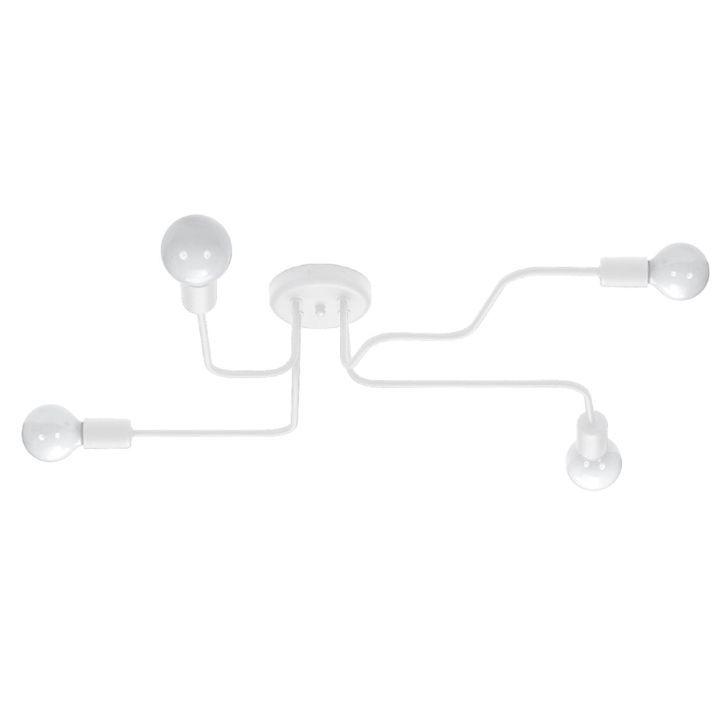 Plafoniera bianca 4 luci PLANUM PU.1442 E27 Pure Lume