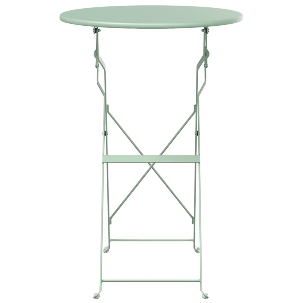 Tavolo da giardino pieghevole Verde chiaro Ã˜50x71 cm Acciaio
