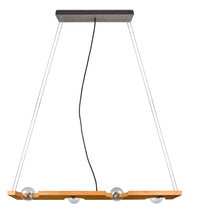 Lampada a Sospensione da Interno Attacco E27 in Legno naturale Naturale