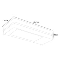 Stufa da Esterno Riscaldatore ad Infrarossi 60,2x25x12 cm 2000W Sined  Silver