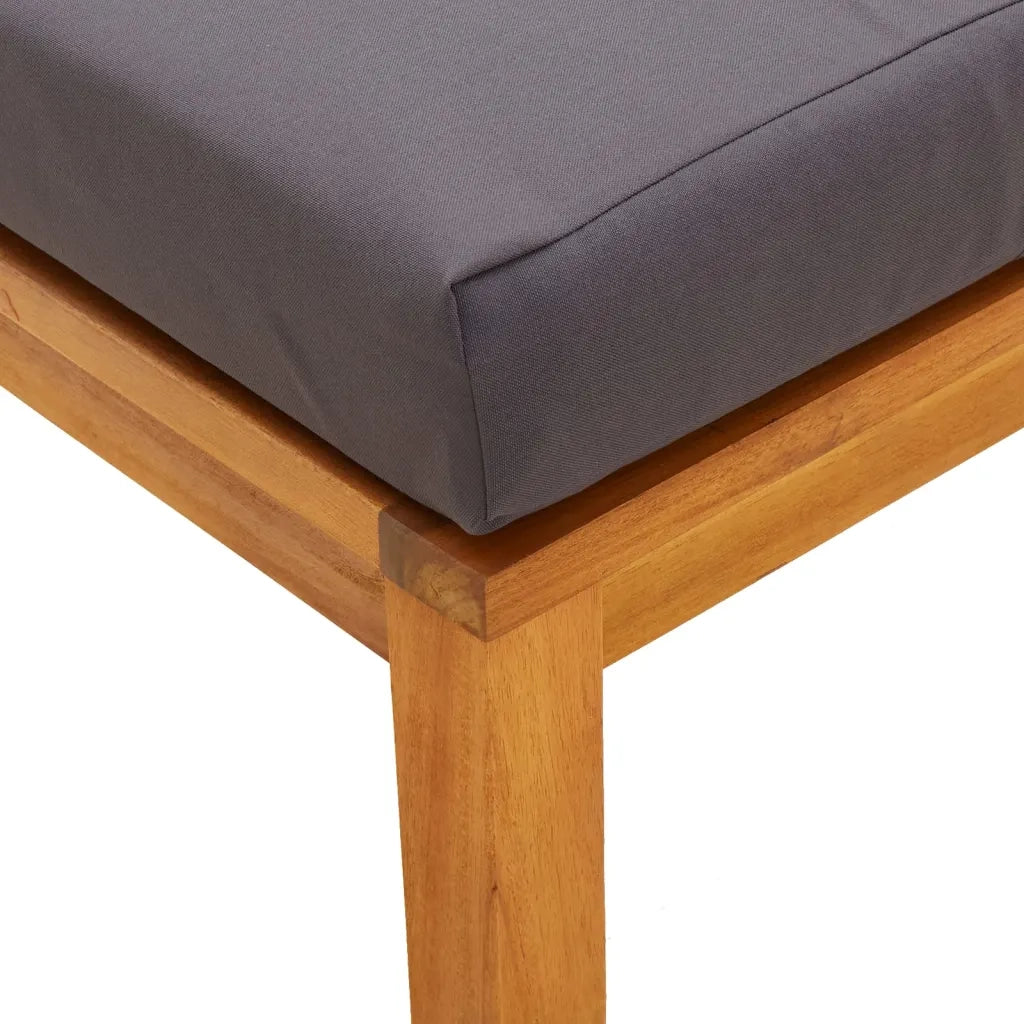 Set da Pranzo da Giardino 3pz | Set Salotto da Giardino con Cuscini Legno Massello Acacia