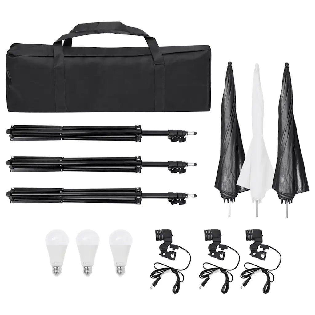 Kit per Studio Fotografico con Set di Luci e Fondale cod mxl 66427