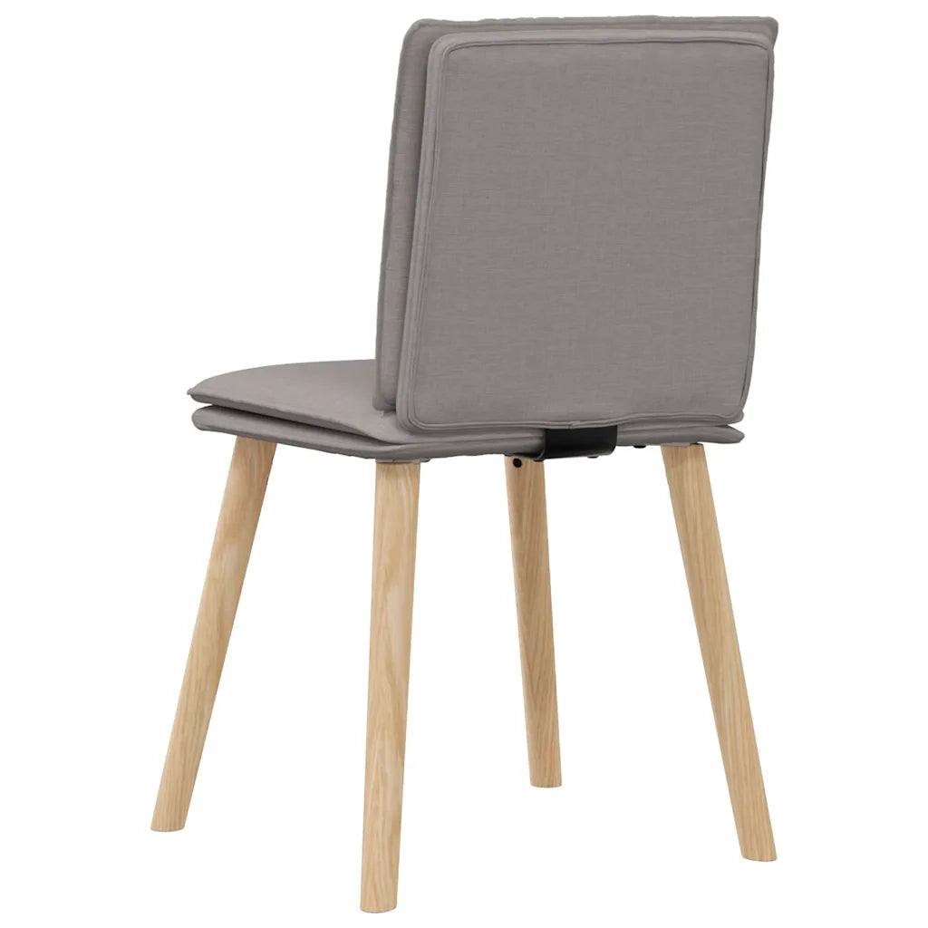 vidaXL Sedie da Pranzo 6 pz Grigio Talpa in Tessuto