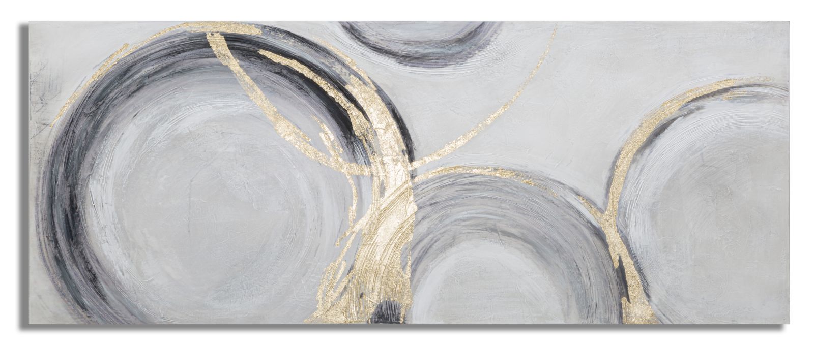 Dipinto su Tela Circly 150x3,8x60 cm in Legno di Pino e Canvas Multicolor