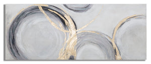 Dipinto su Tela Circly 150x3,8x60 cm in Legno di Pino e Canvas Multicolor