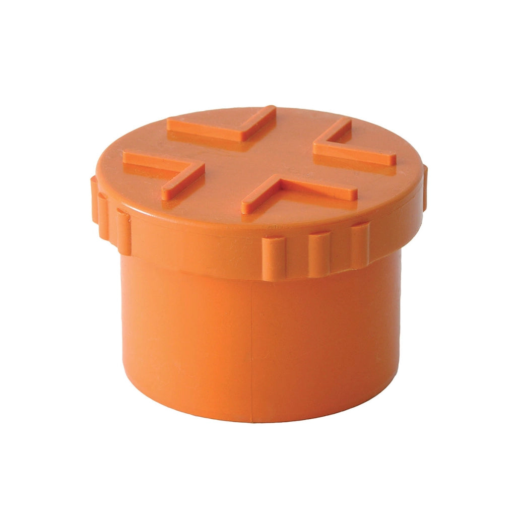 TAPPI A VITE IN PVC ARANCIO- Diam. 200- senza- pezzi 1