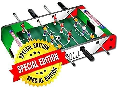 Calciobalilla da Tavolo MINIGOAL Italy Aste Uscenti - 1 Vs 1 + Palline - Cm. 51 X 31 X 10 - Special Edition - Novita'