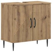 Armadio per Lavabo da Bagno HAARLEM Rovere Artigianale 896794