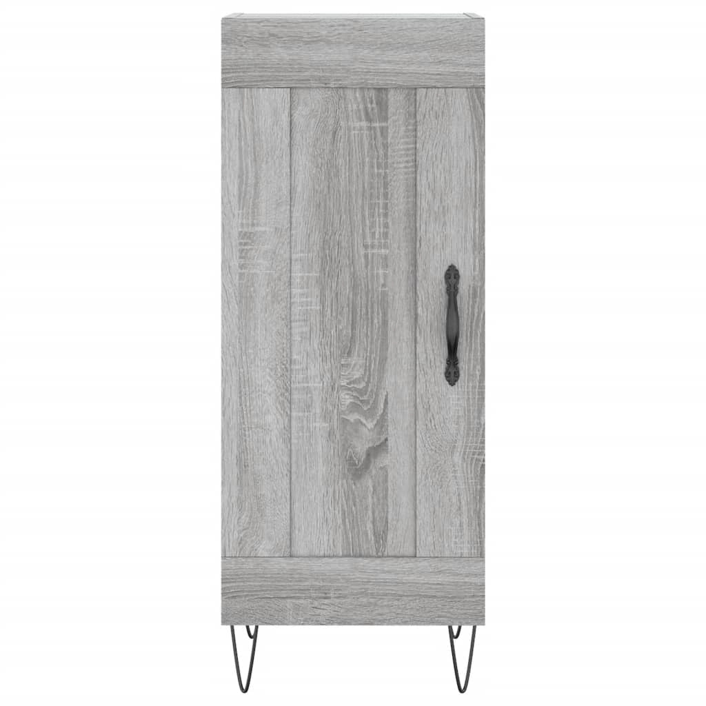 Buffet credenza cassettiera armadio mobile contenitore organizer cucina soggiorno salotto rovere Sonoma alto 34,5 x 34 x 180 cm legno ingegnerizzato grigio 02_0035266