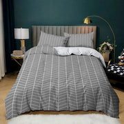 Set di Cuscini da Letto con Disegni Geometrici Moderni per un Sonno Comodo 180 x 200 cm