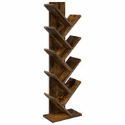 Libreria ad Albero 6 Ripiani 30 x 18 x 100 cm Rovere Fumo 8012376