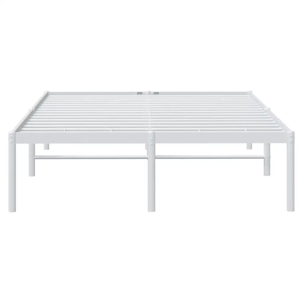 Letto matrimoniale | Letto per adulti | Giroletto in Metallo Bianco 120x190 cm