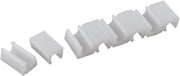 Accessori per mobili Antiscivolo - 12 mm Dia - Reclinato - Set di 8 - Bianco - Protezione pavimento