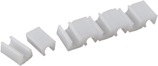 Accessori per mobili Antiscivolo - 12 mm Dia - Reclinato - Set di 8 - Bianco - Protezione pavimento