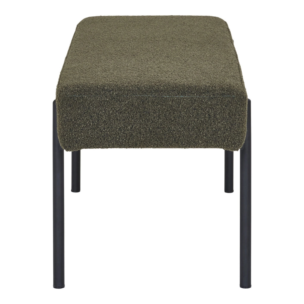 Panca Swindon, Verde, Schiuma, 36x100x42,5 cm