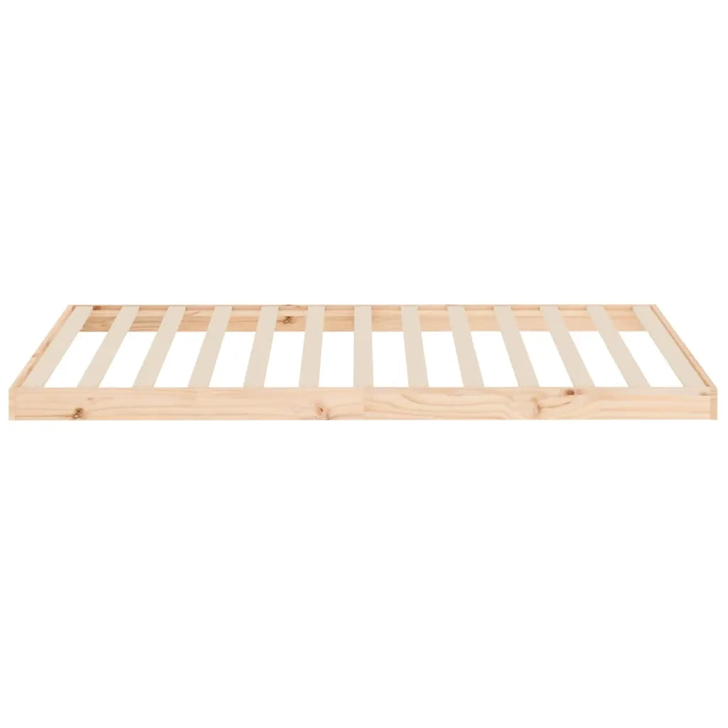 Letto singolo | Letto per adulti | Giroletto senza Materasso 100x200 cm in Legno Massello di Pino