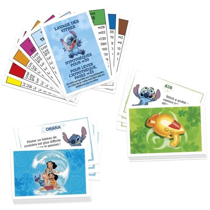 Monopoly Stitch, gioco da tavolo, da 2 a 4 giocatori, 30 minuti, edizione Disney Lilo & Stitch, da 8 anni in su