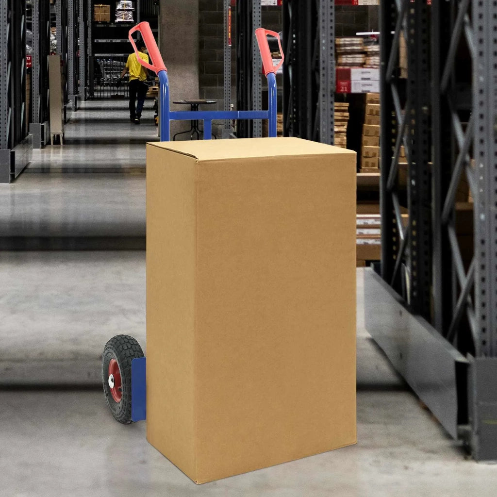 Carrello Pieghevole Estensibile Blu e Rosso 57 x 46 x 113 cm CFW1777919
