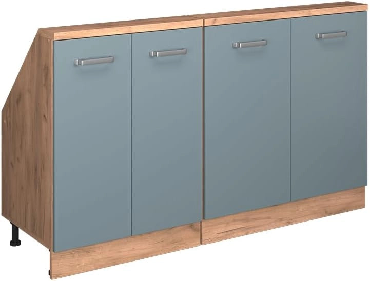 Mobile per mansarda Rion, Antracite casa di campagna, 80 x 81.6 cm senza inclinazione con 2 ante