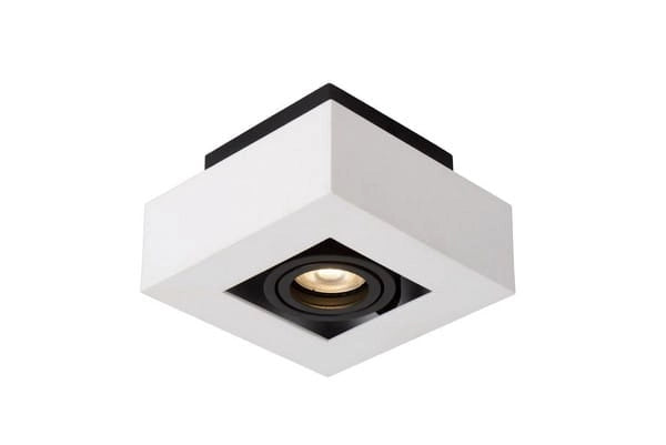 Lucide XIRAX spot quadrato bianco GU10 5W dimmerabile