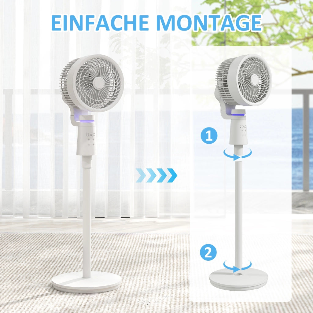Ventilatore da terra a torre oscillante con telecomando e timer ¨C zephmum ¨C 3 velocit¨¤