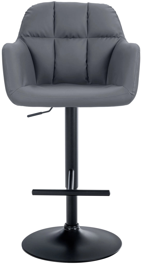 Barhocker Natoma Kunstleder schwarz